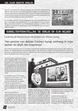 Interview de SCHAKEL Denderleeuw NOVEMBER 2014