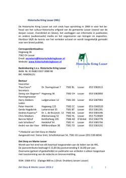 Jaargang 2014-2 - Historische Kring Losser