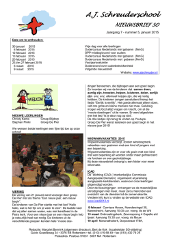 Laatste nieuwsbrief SO