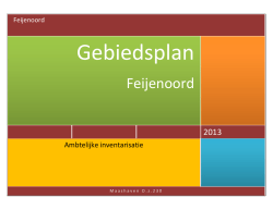 Eerste versie gebiedsplan Feijenoord.