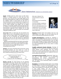 NIEUWSBRIEF - Eben
