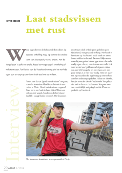 Laat stadsvissen met rust