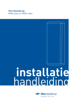 Itho Daalderop MVB-500 en MVB-1000
