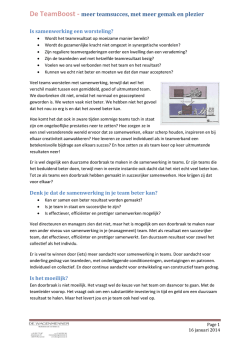 Het TeamBoost programma