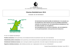 Evaluatie Vlaamse beleidsbrieven 2014