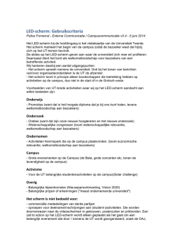 Gebruiksregels led-scherm