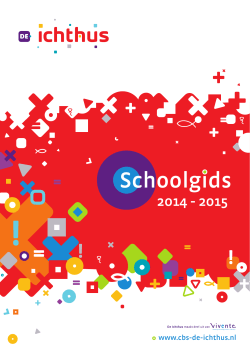 De Ichthus Schoolgids 2014