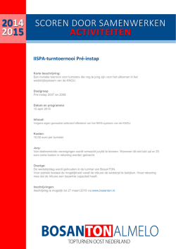 IISPA-turntoernooi Pr&eacute;