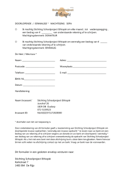 Dit formulier in een gesloten envelop versturen naar: Stichting