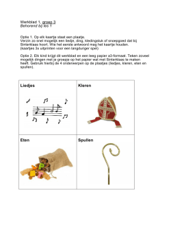 Werkbladen groep 3 Kalender vol feest