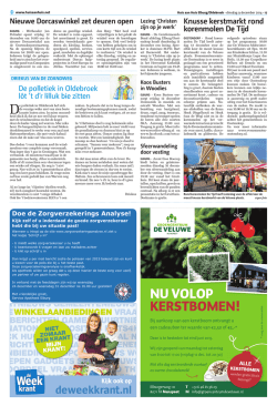Huis aan huis Elburg en Oldebroek