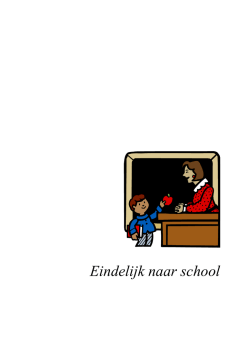 Eindelijk naar school