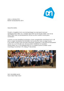 Informatie Kerstpakketten