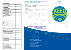 EEN CHECKLIST! - FOS Open Scouting