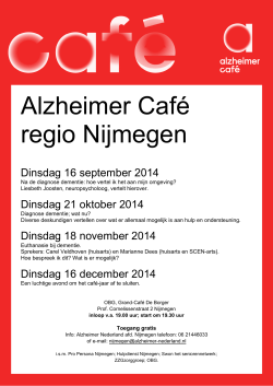 Alzheimer Café regio Nijmegen