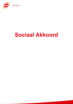 brochure Sociaal Akoord.
