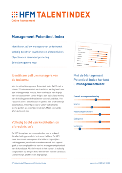 Management Potentieel Index