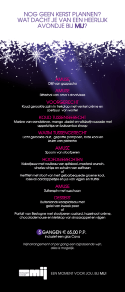 nog geen kerst plannen? - Restaurant