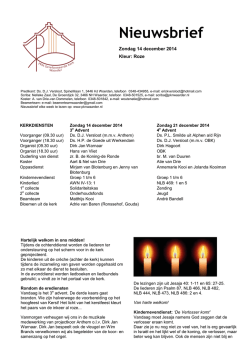 Nieuwsbrief - Protestantsekerk.net