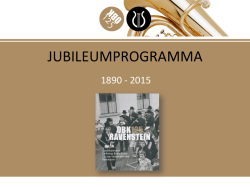 JUBILEUMPROGRAMMA - Stadsharmonie OBK Ravenstein