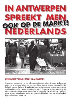IN ANTWERPEN SPREEKT MEN NEDERLANDS