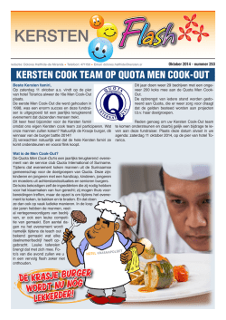 KERSTEN COOK TEAM OP QUOTA MEN COOK-OUT