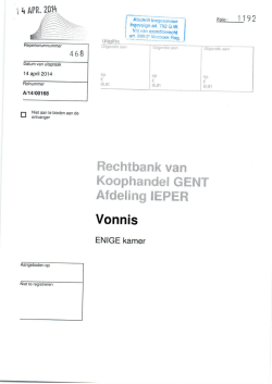 bekijk verslag - Advocaten De Rouck advocaten De Rouck