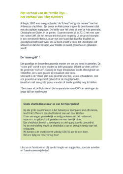 Het verhaal van de familie Nys&hellip; het verhaal van Filet