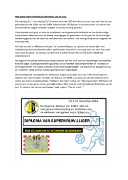 Met grote onderscheiding en felicitaties van de