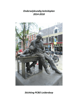 Onderwijskundig beleidsplan 2014-2018 Stichting PCBO Leiderdorp