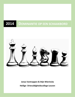 Dominantie op een schaakbord