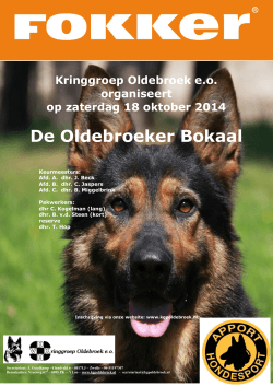 VDH : Oldebroekerbokaal 18 oktober