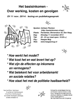 Het basisinkomen - Over werking, kosten en gevolgen