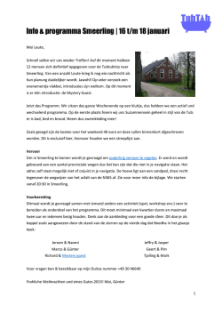 Infobrief Tubtub Smeerling
