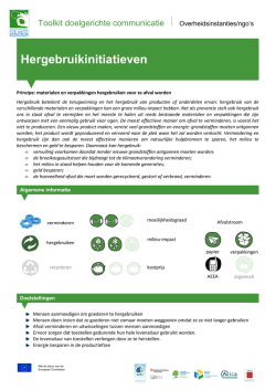 Hergebruikinitiatieven