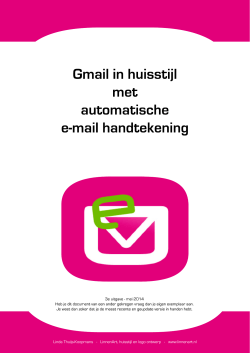 Gmail in huisstijl