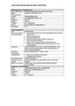 VACATURE SECRETARIS DE KEGELTRAPPERS 06