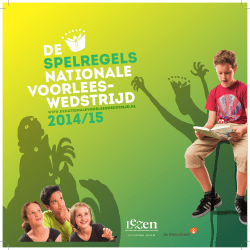 download spelregels - De nationale voorleeswedstrijd