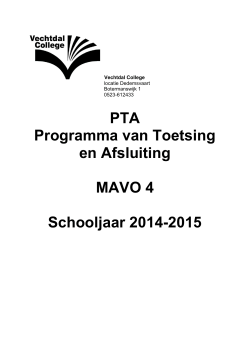 PTA MAVO 4 2014-2015 def