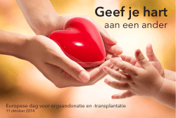 donorkaartje - AZ Groeninge