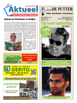 Editie Ninove - 28/05/2014 (week 22)