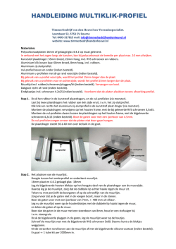 HANDLEIDING MULTIKLIK-PROFIEL