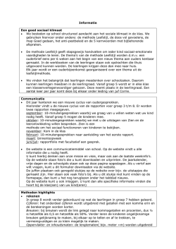 Informatie groep 8