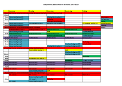 Jaarplanning 2014-2015 ouderversie