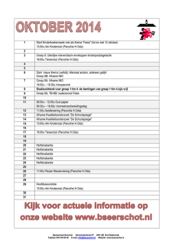 nieuwsbrief 2- oktober 2014