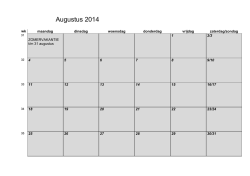 Jaarkalender 2014-2015 extern