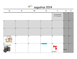 Jaarkalender - Amstelschool