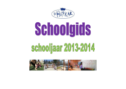 schoolgids - De Huifkar