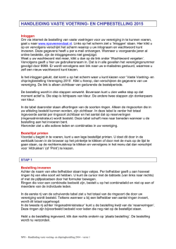 Handleiding vaste voetringen en chipringen bestellen 2015