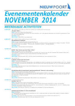 Evenementen november 2014 (PDF, 360 kB)